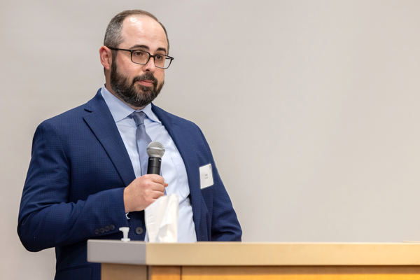 Speakers and audience photos from the Fall 2025 Eccles Alumni Forum.