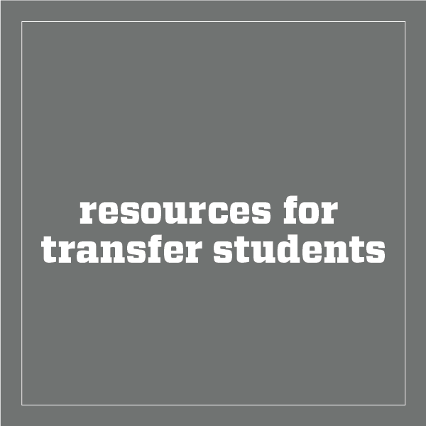 Resources for Transfer Students
