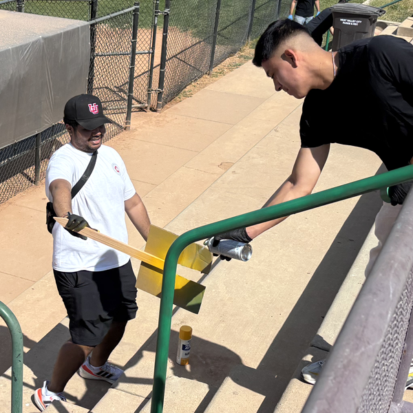 Opportunity Scholars at their service event