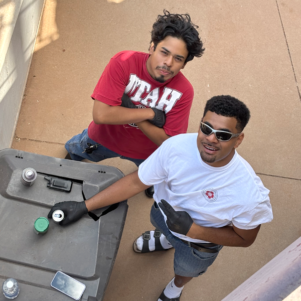 Opportunity Scholars at their service event